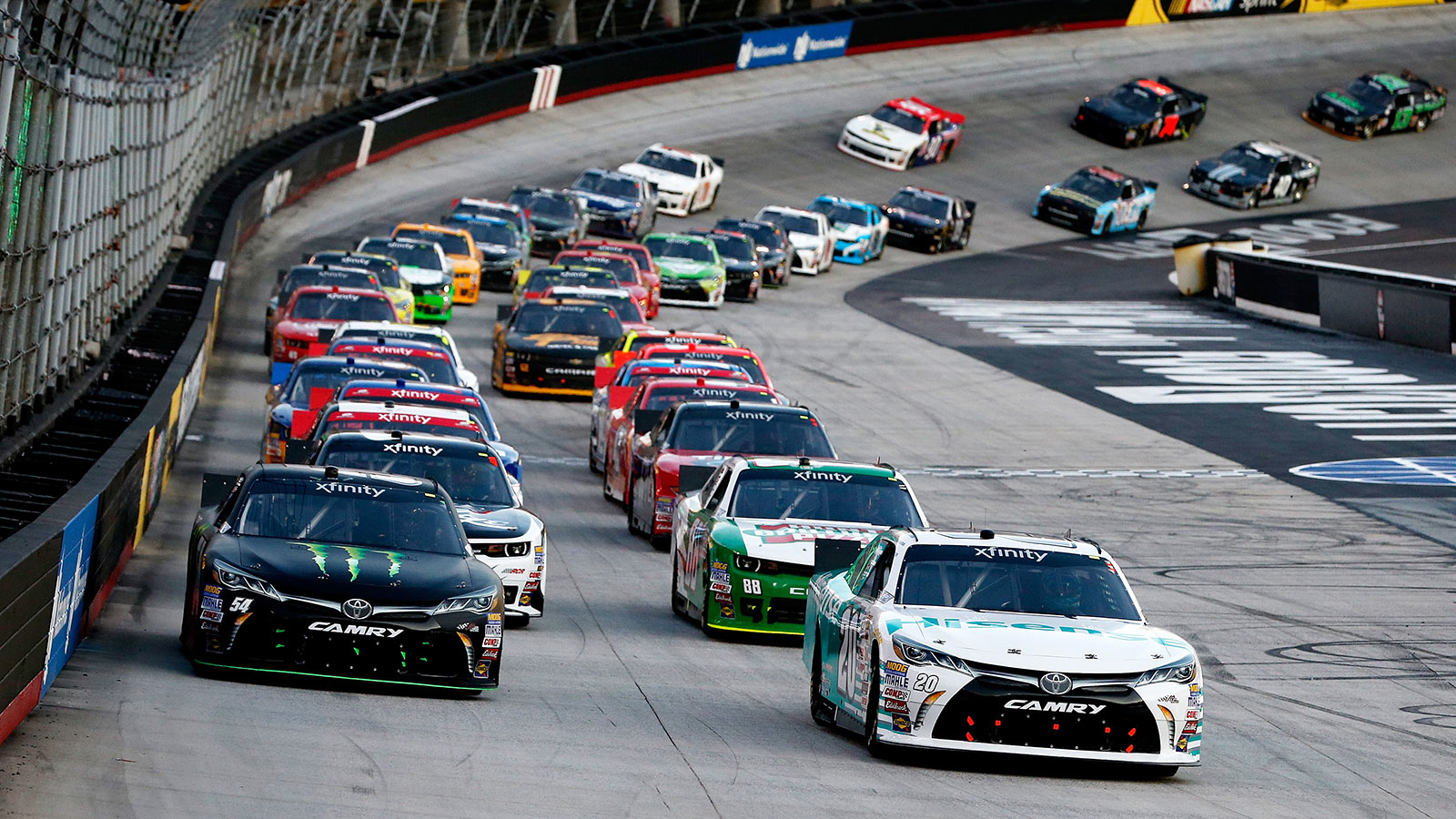 XFINITY Series race results from Bristol Motor Speedway