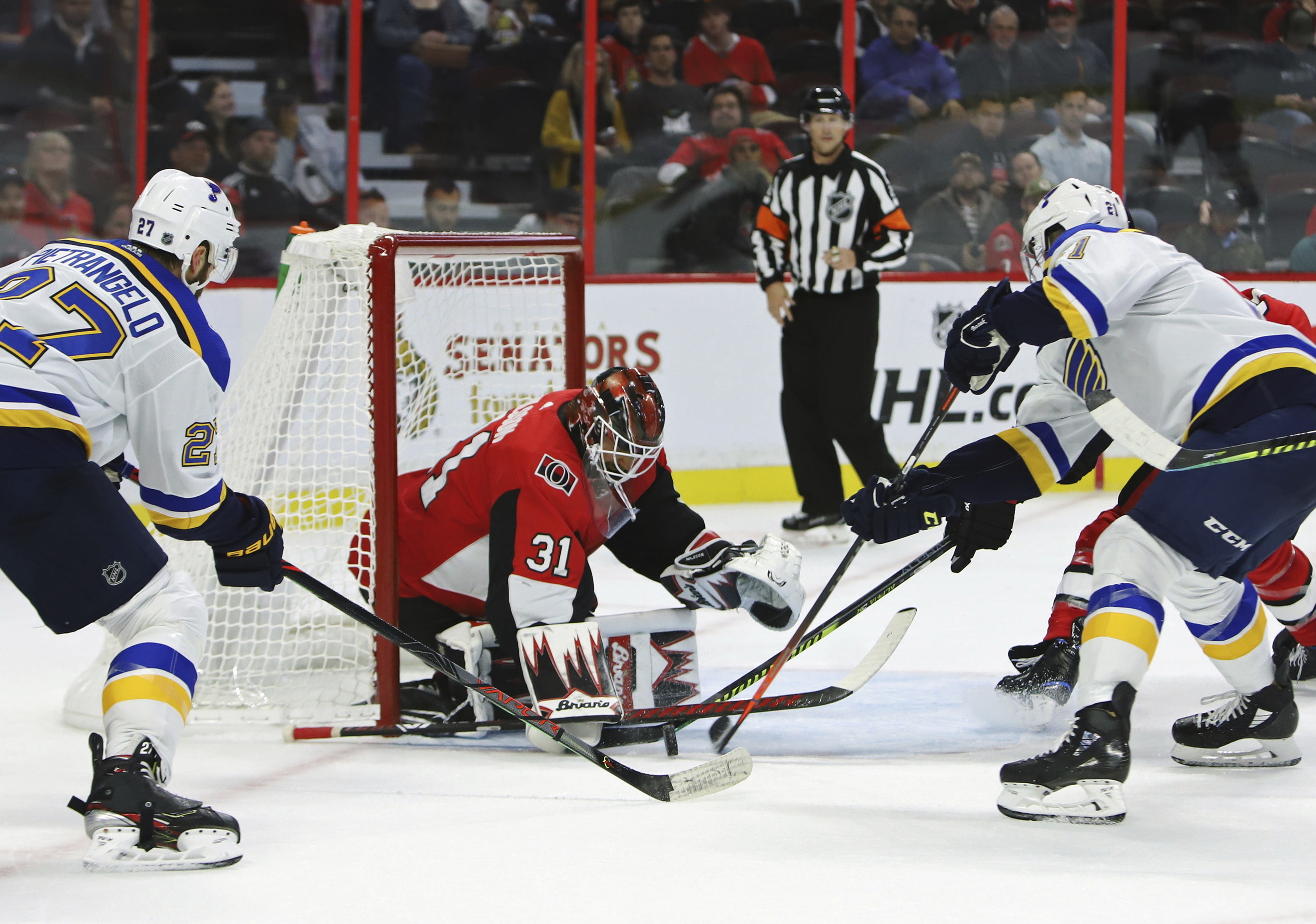 O'Reilly had 4-point game, Blues beat Senators 6-4