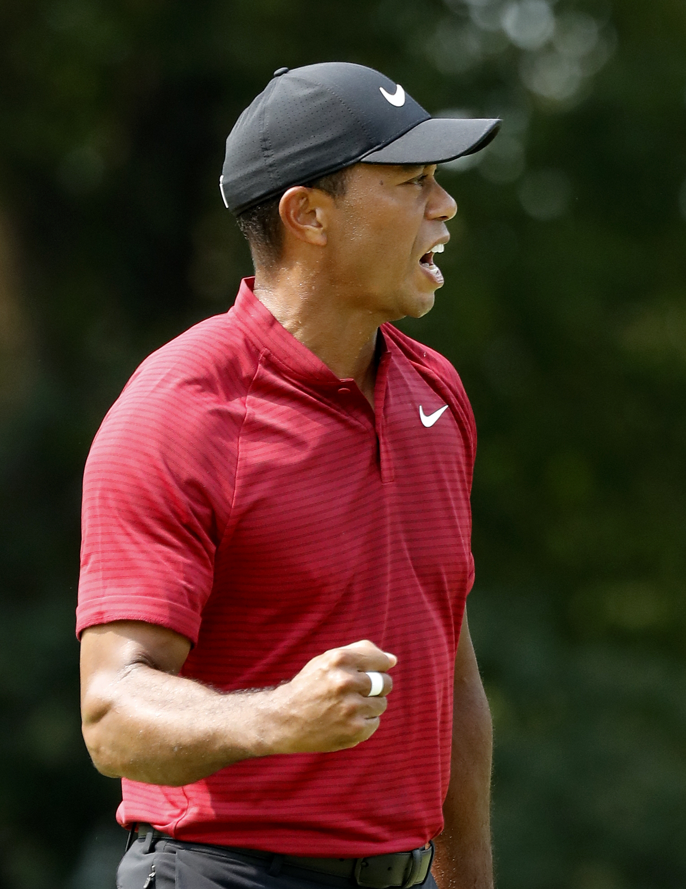 Woods teeters on edge of title in agonizing 2nd place at PGA