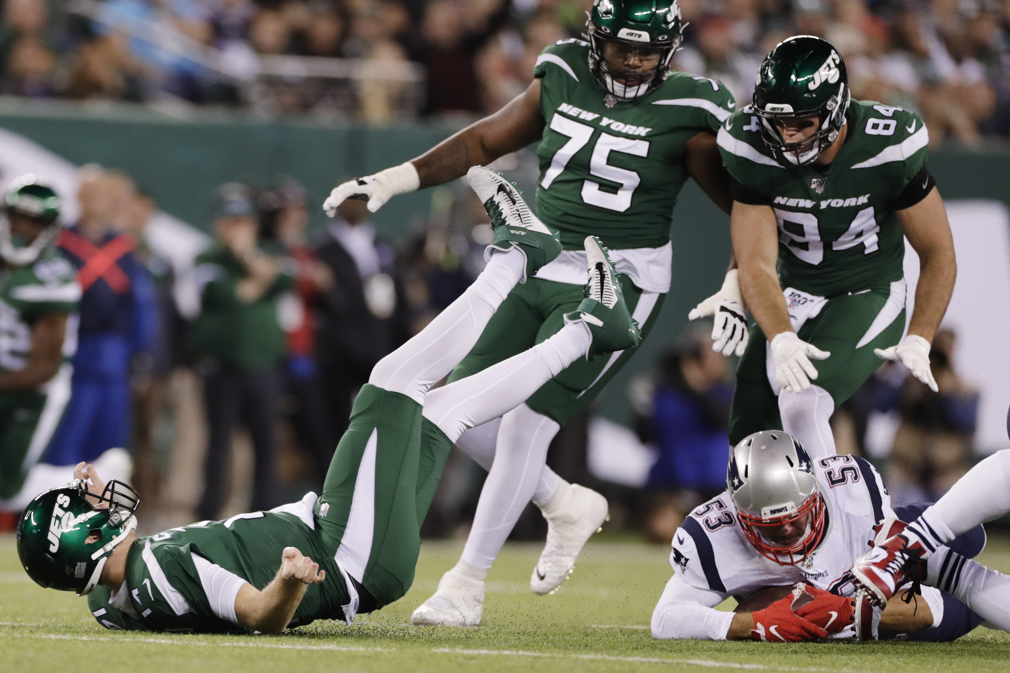 Jets hope to learn, improve from brutal loss to Patriots