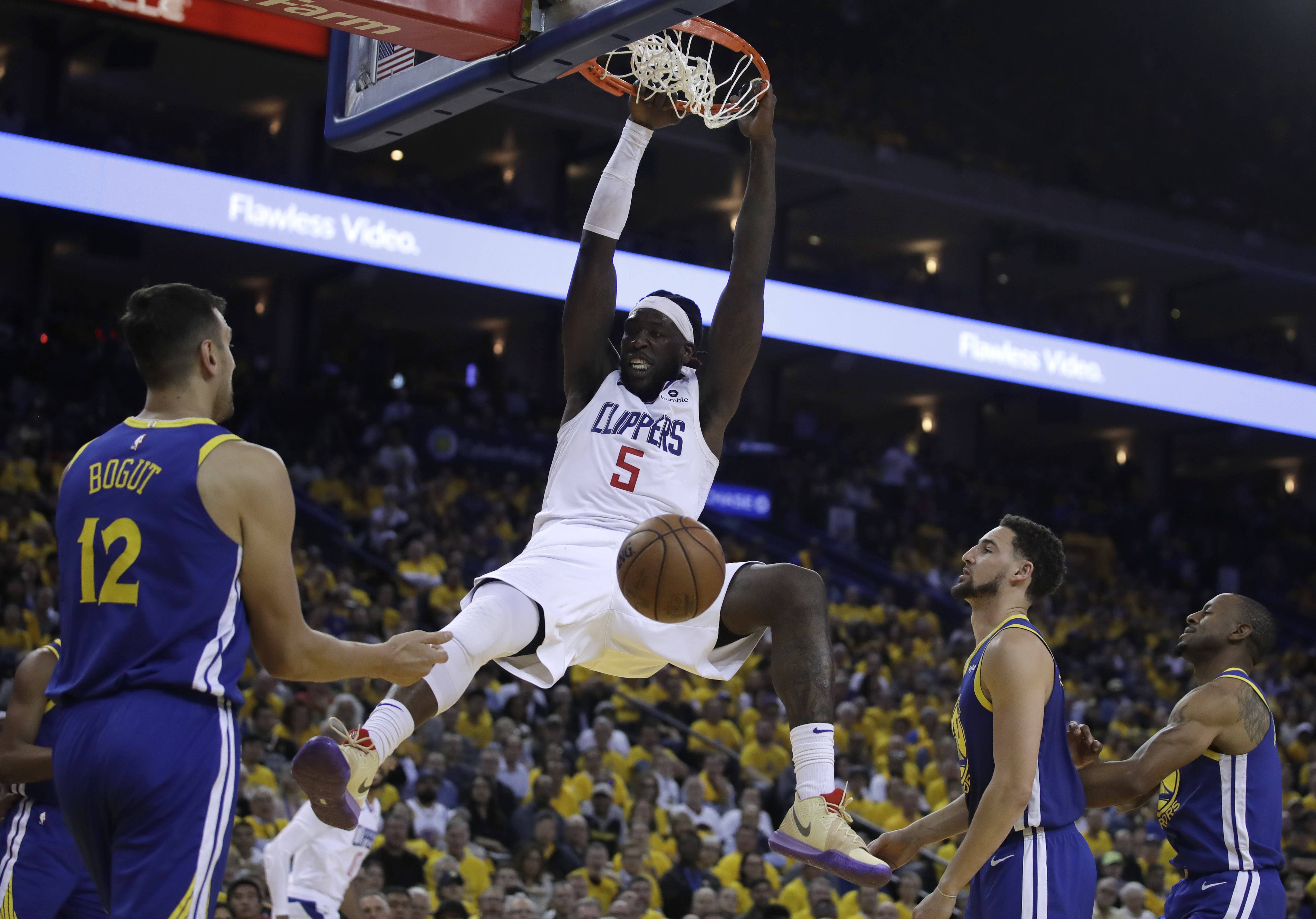 Clippers cut Warriors' lead to 3-2; Rockets advance