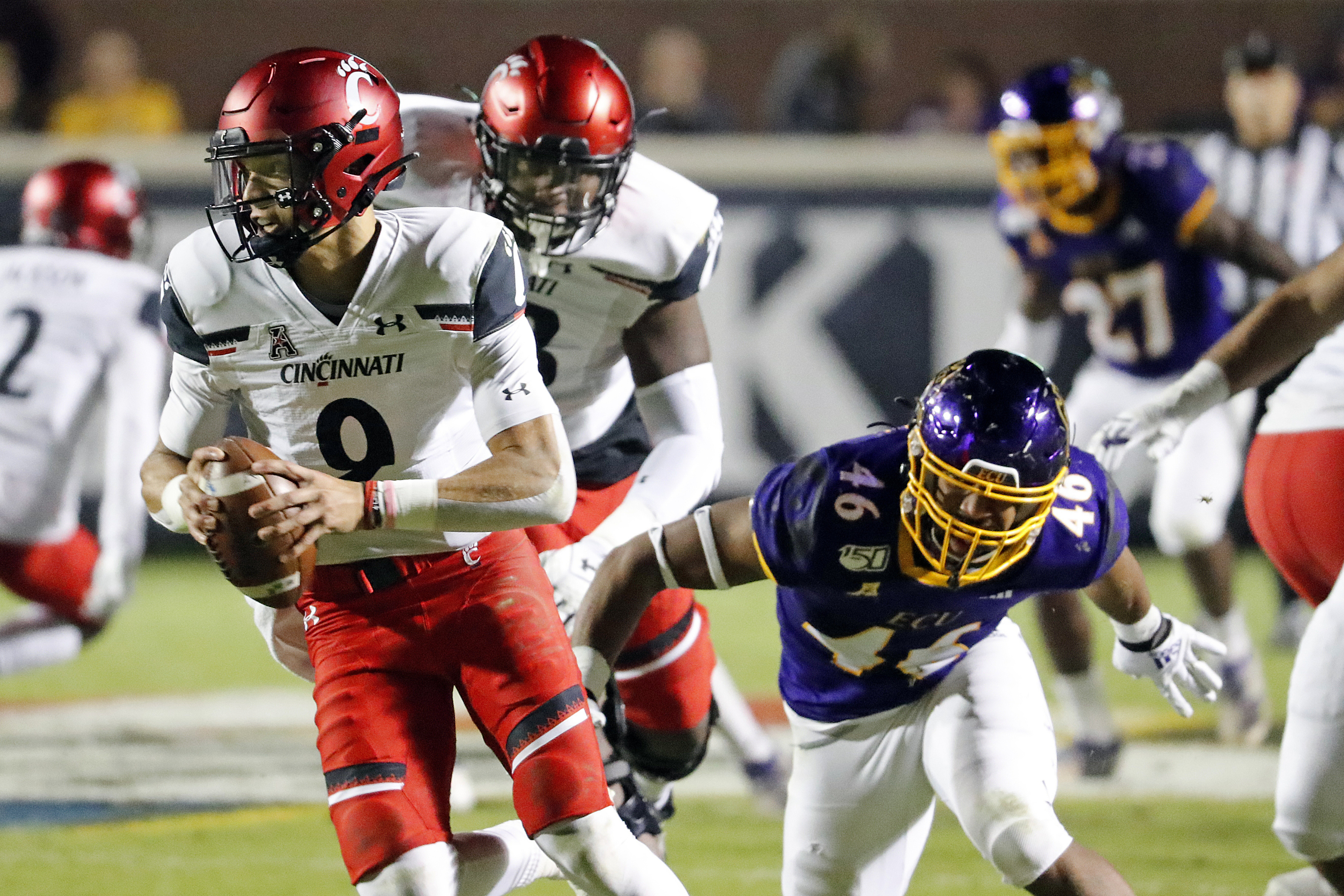 No. 17 Cincinnati escapes with 46-43 victory over ECU