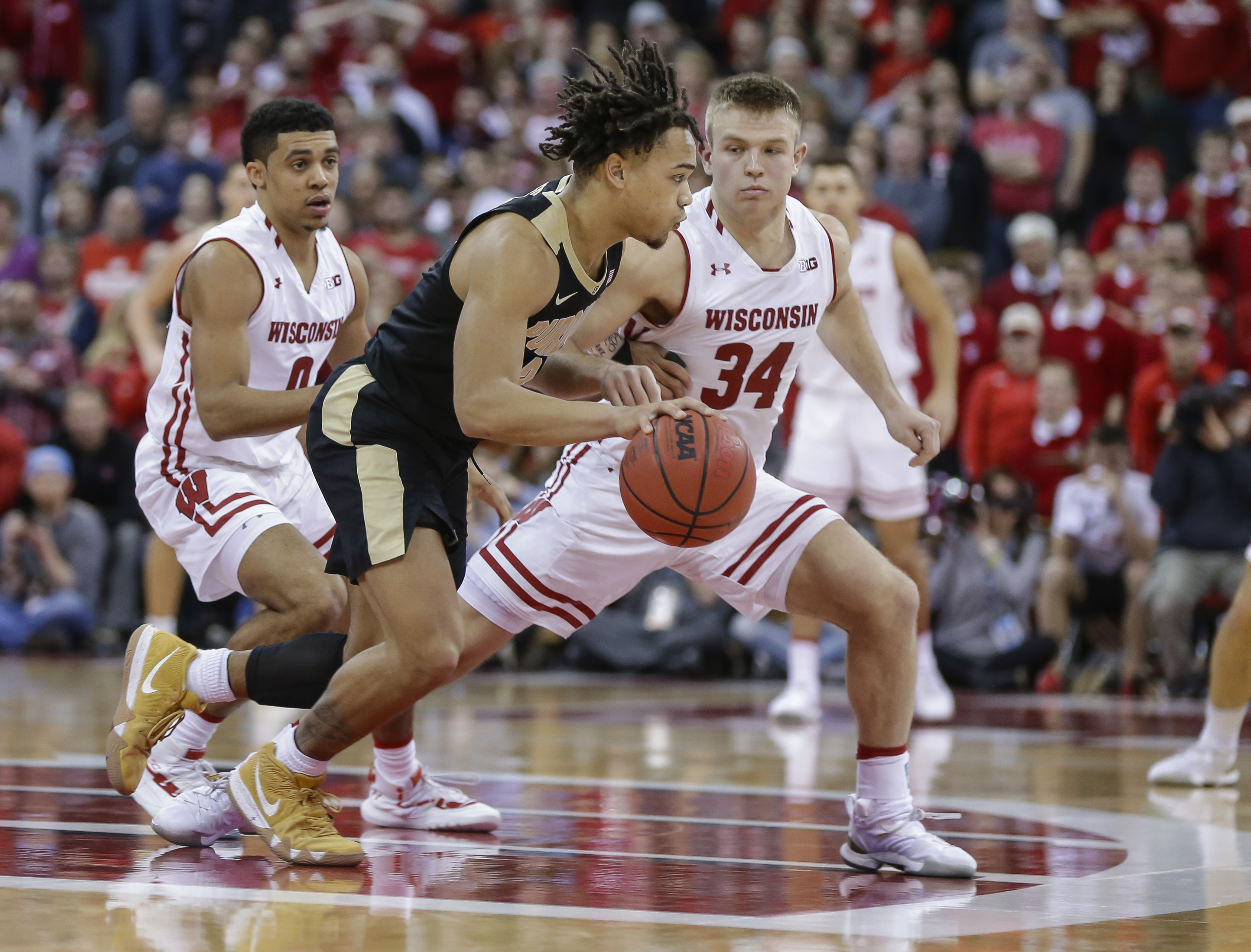 Edwards scores 36 to lead Purdue over Wisconsin