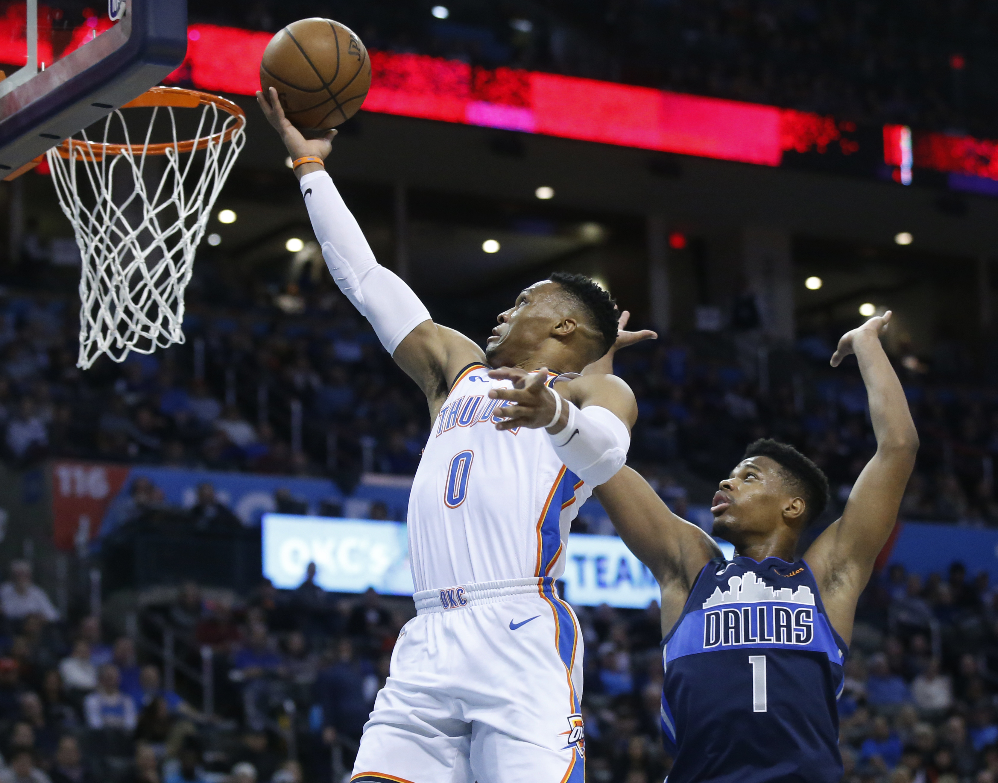 Westbrook rebounds with triple-double as Thunder beat Mavs