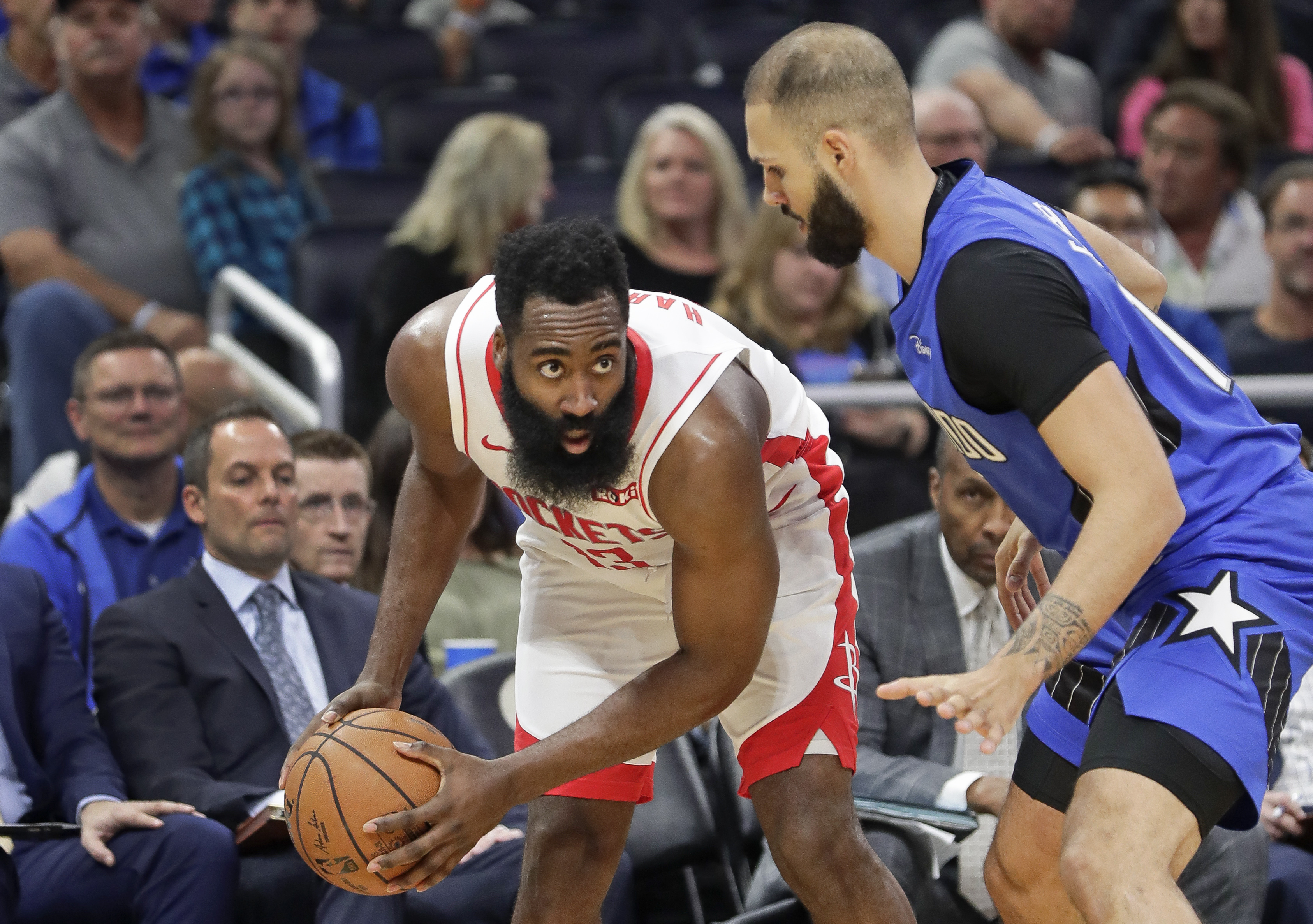 James Harden scores 54 points, Rockets rout Magic 130-107