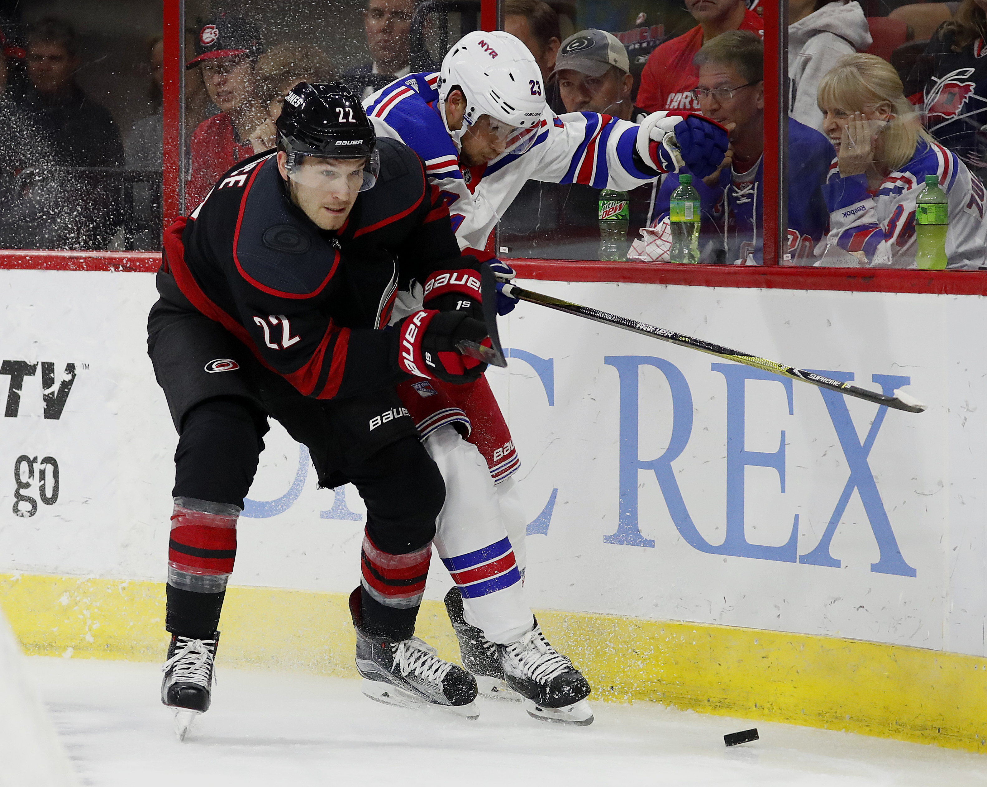 Foegele scores 2 as Hurricanes beat winless Rangers 8-5