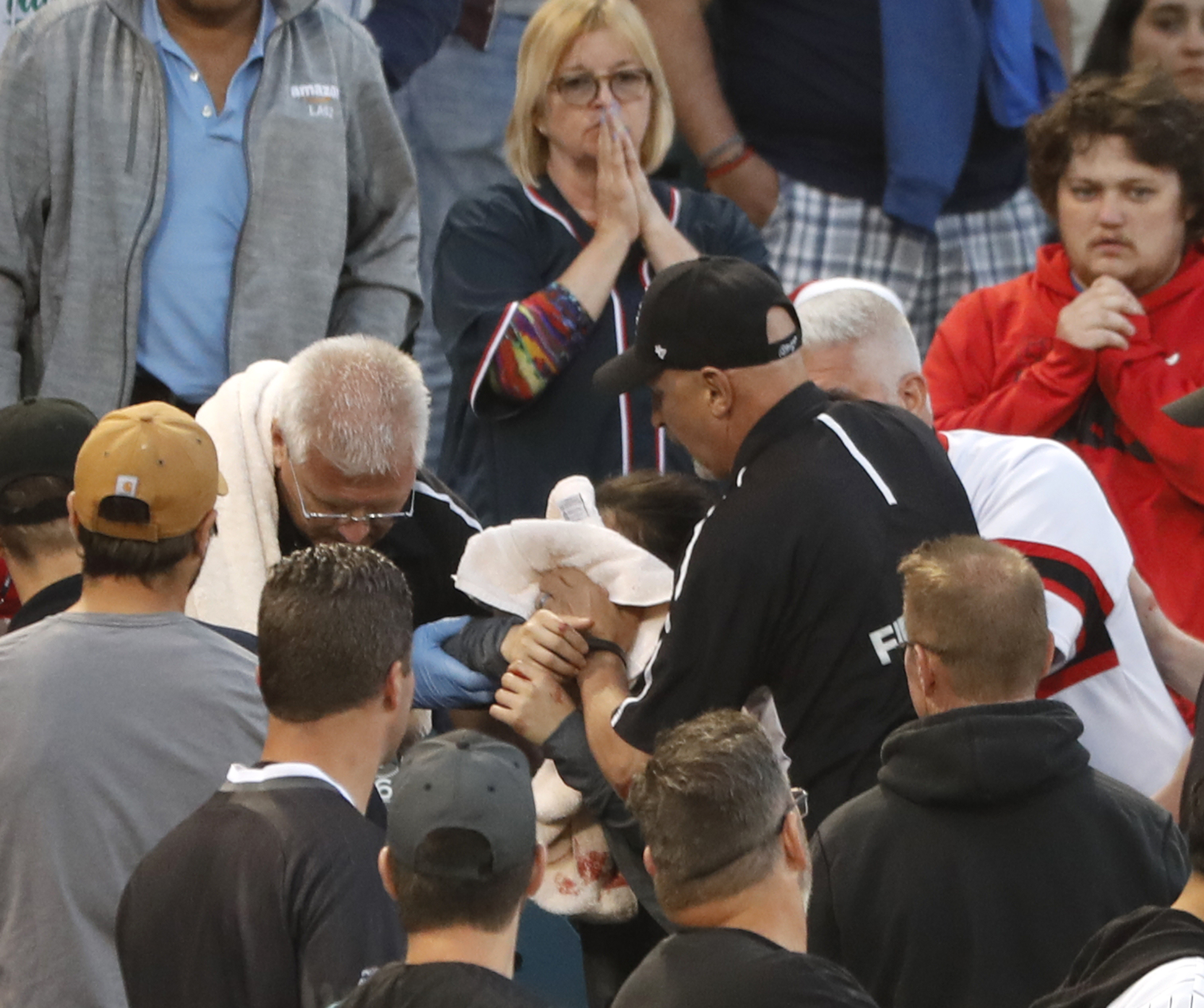 Fan struck by foul ball Monday night released from hospital