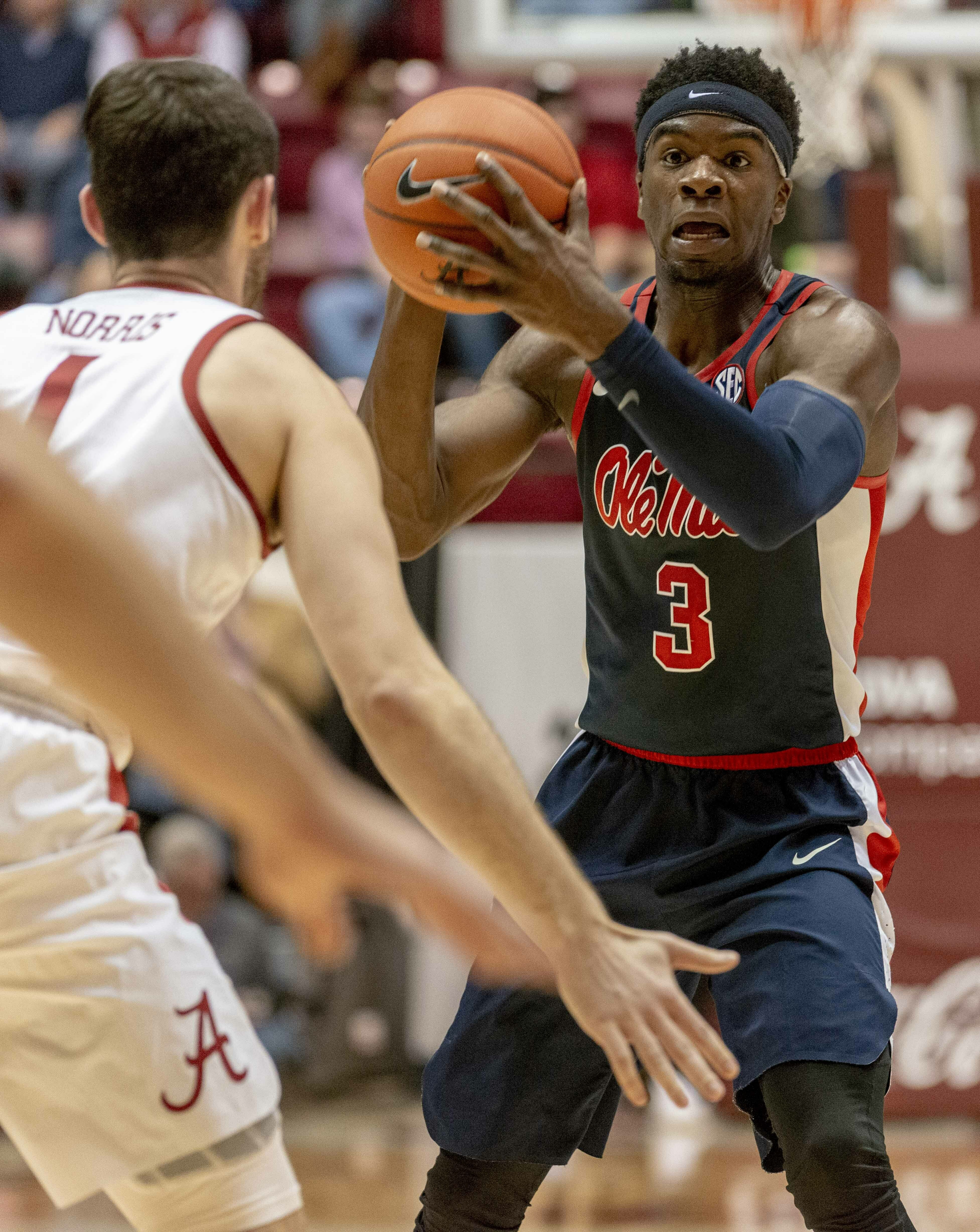 Petty, Hall lead Alabama past No. 20 Ole Miss 74-53