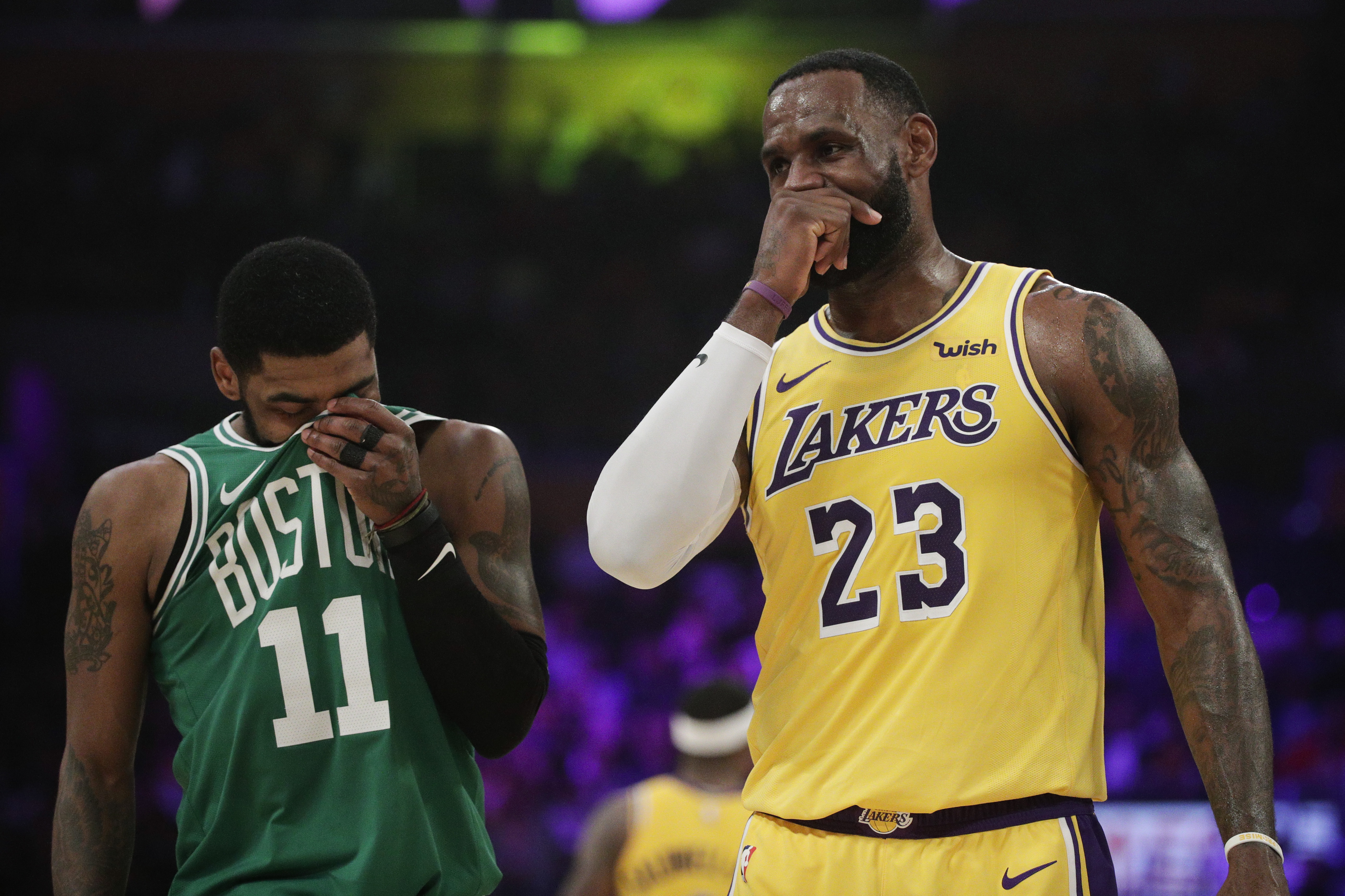 Kyrie’s 30 propel Celtics past LeBron’s Lakers, 120-107