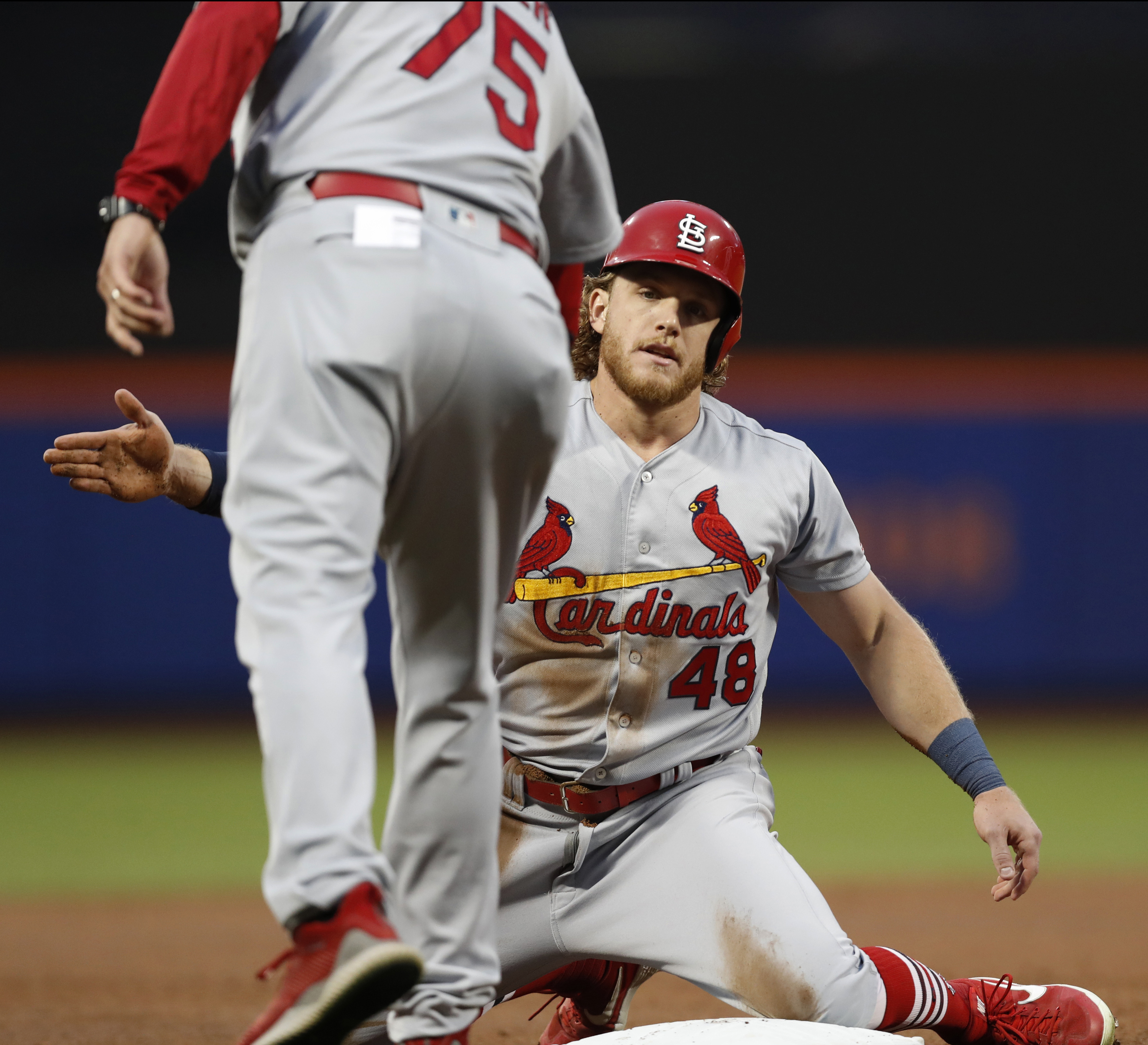 DeJong, Fowler help Cards beat Mets twice in odd twinbill