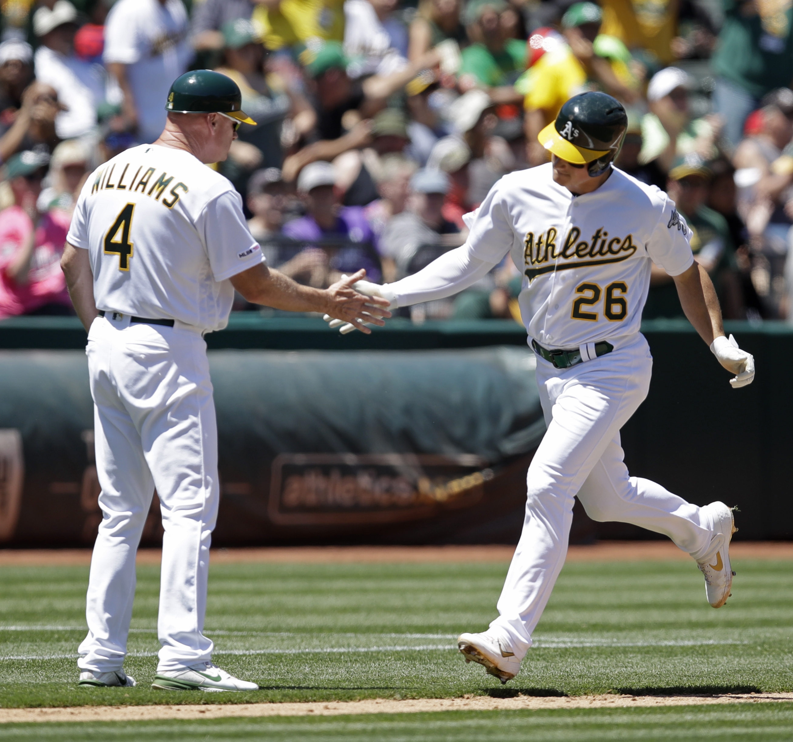 Chapman gets to Castillo again, A's beat Rays 4-2