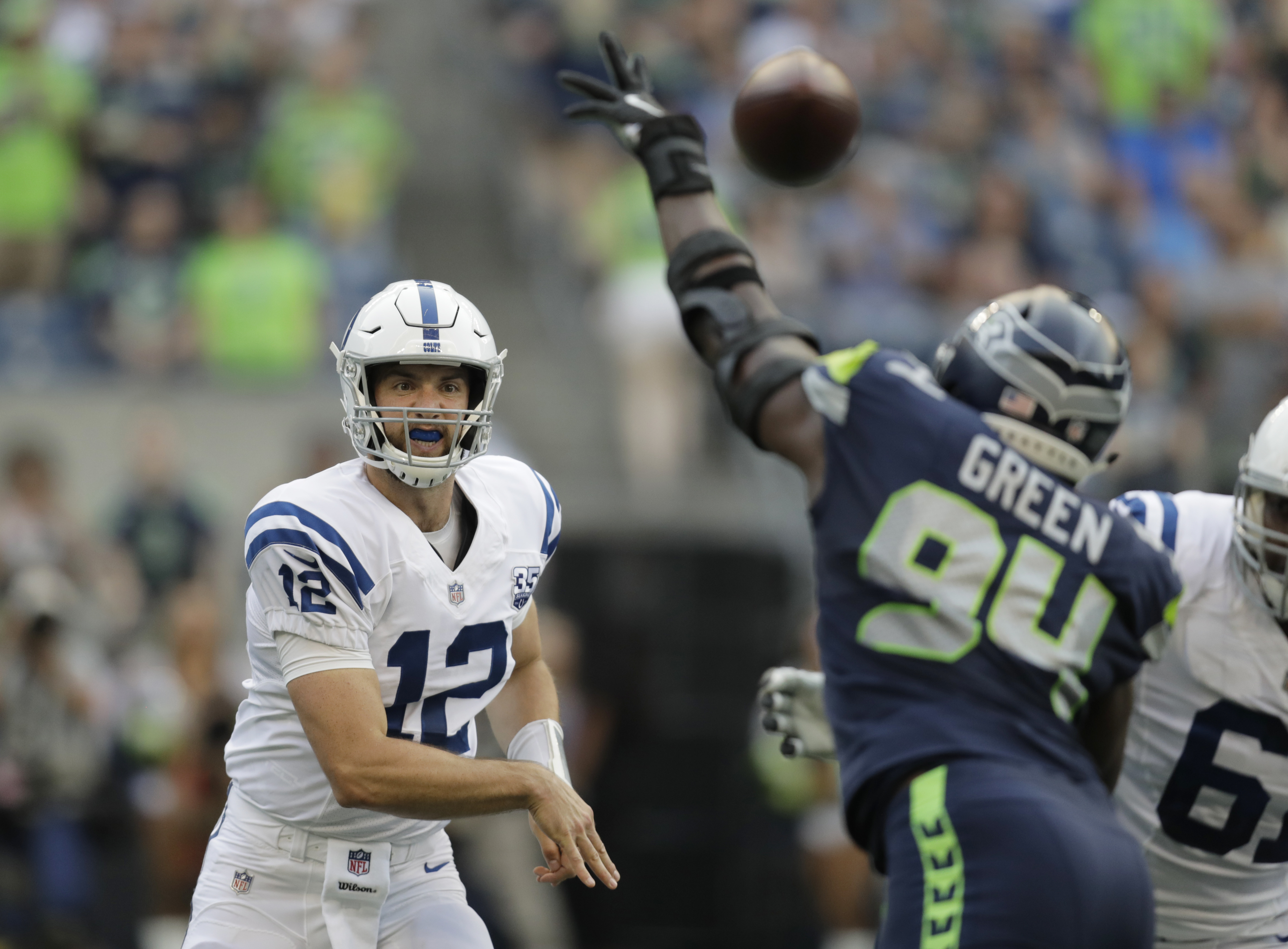 Andrew Luck makes return as Colts beat Seahawks 19-17