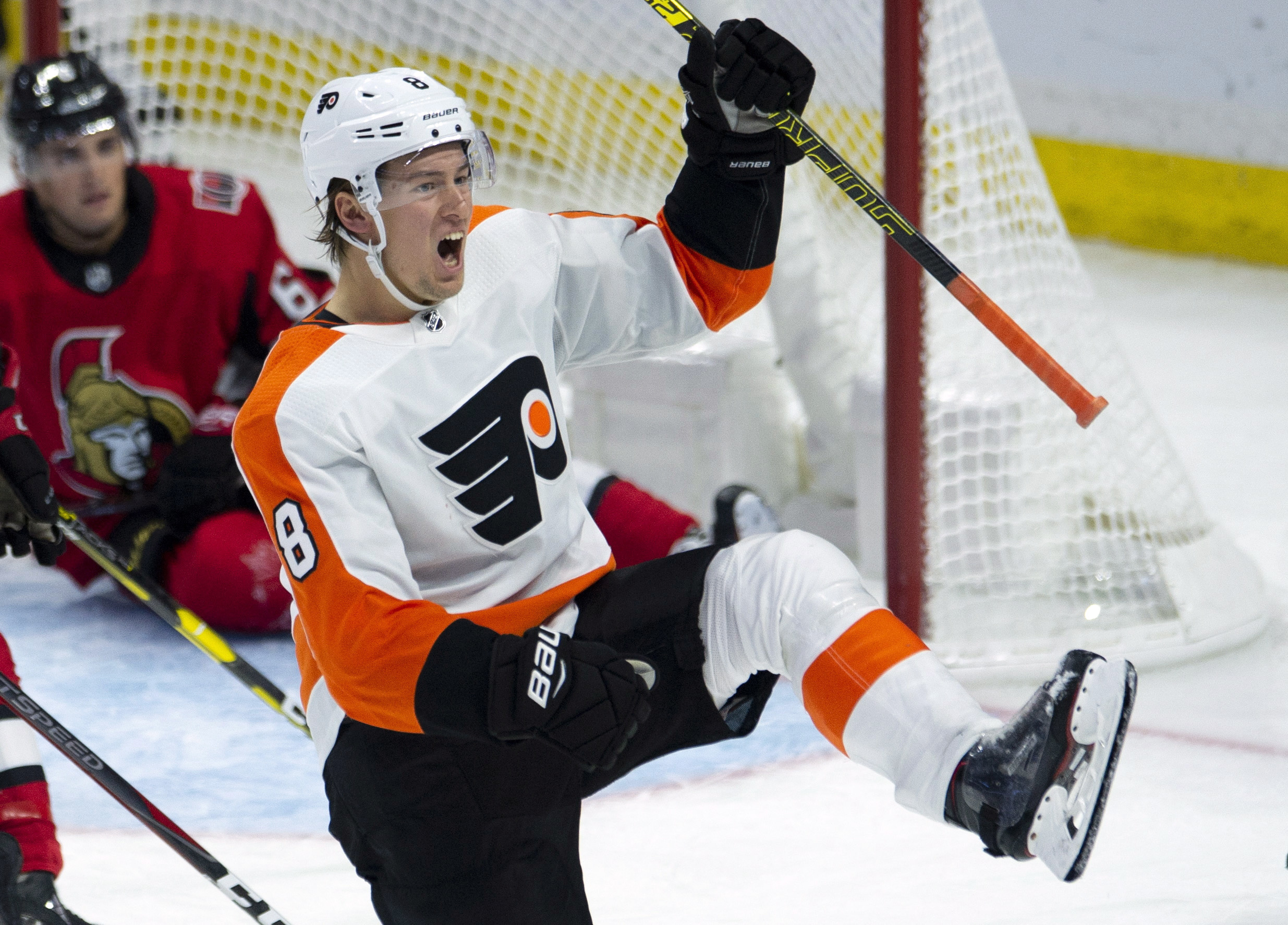 Voracek, Laughton score 2 apiece, Flyers beat Senators 7-4