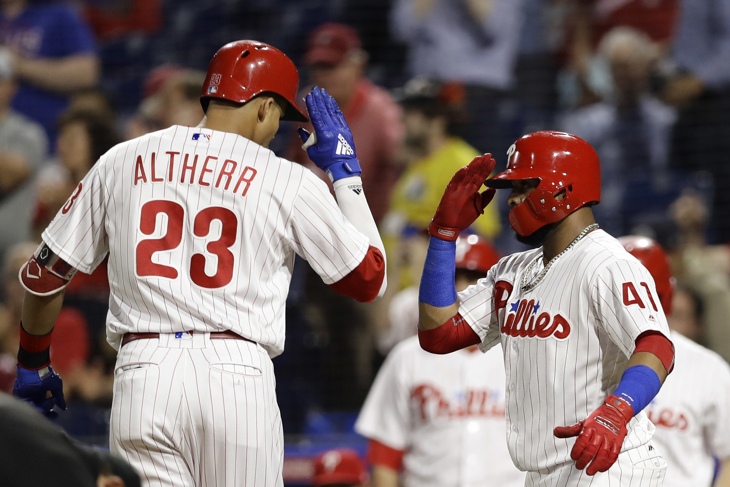 Altherr powers Phillies past Marlins 14-2