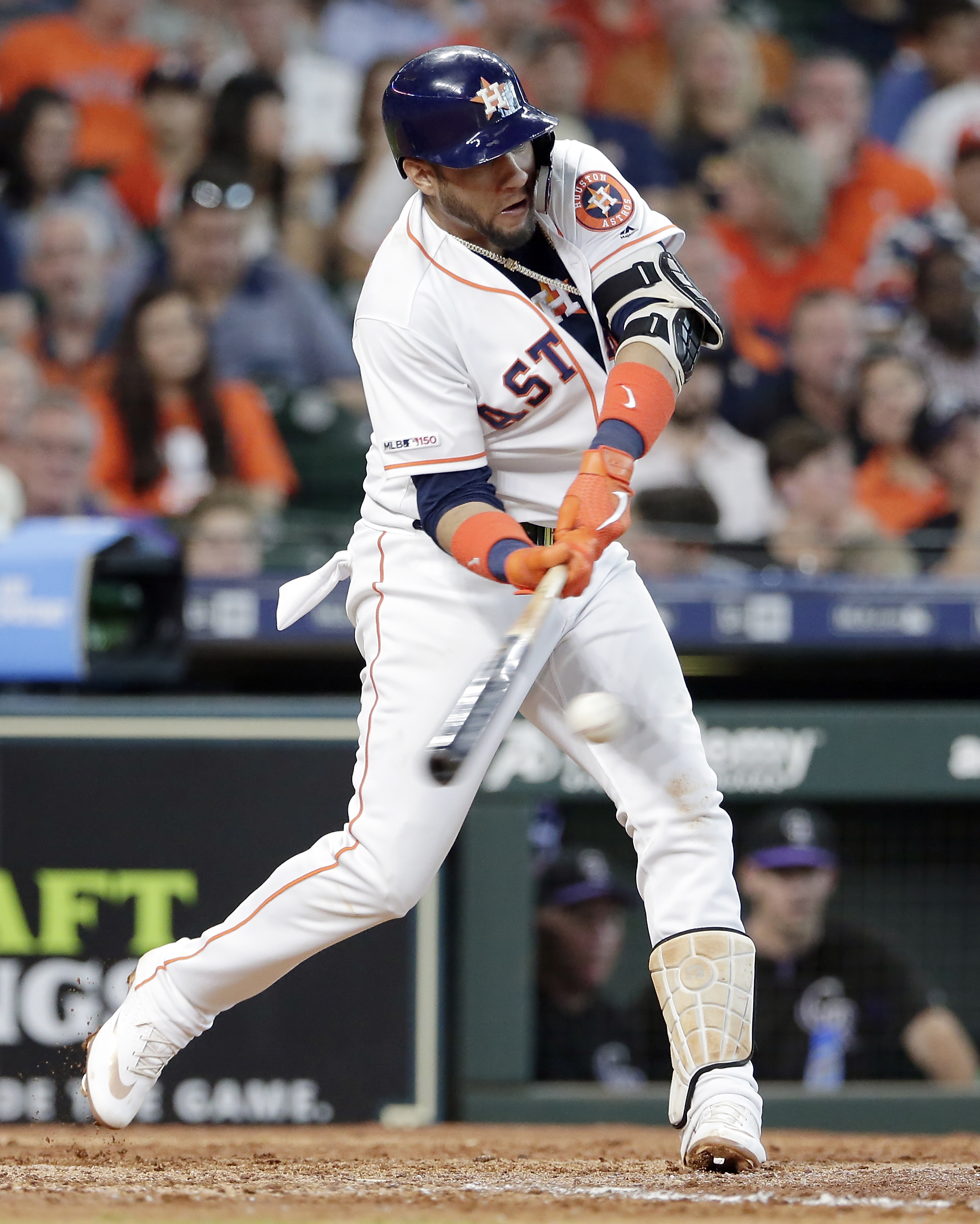 Gurriel 8 RBIs, Cole wins 10th in row, Astros rout Rockies