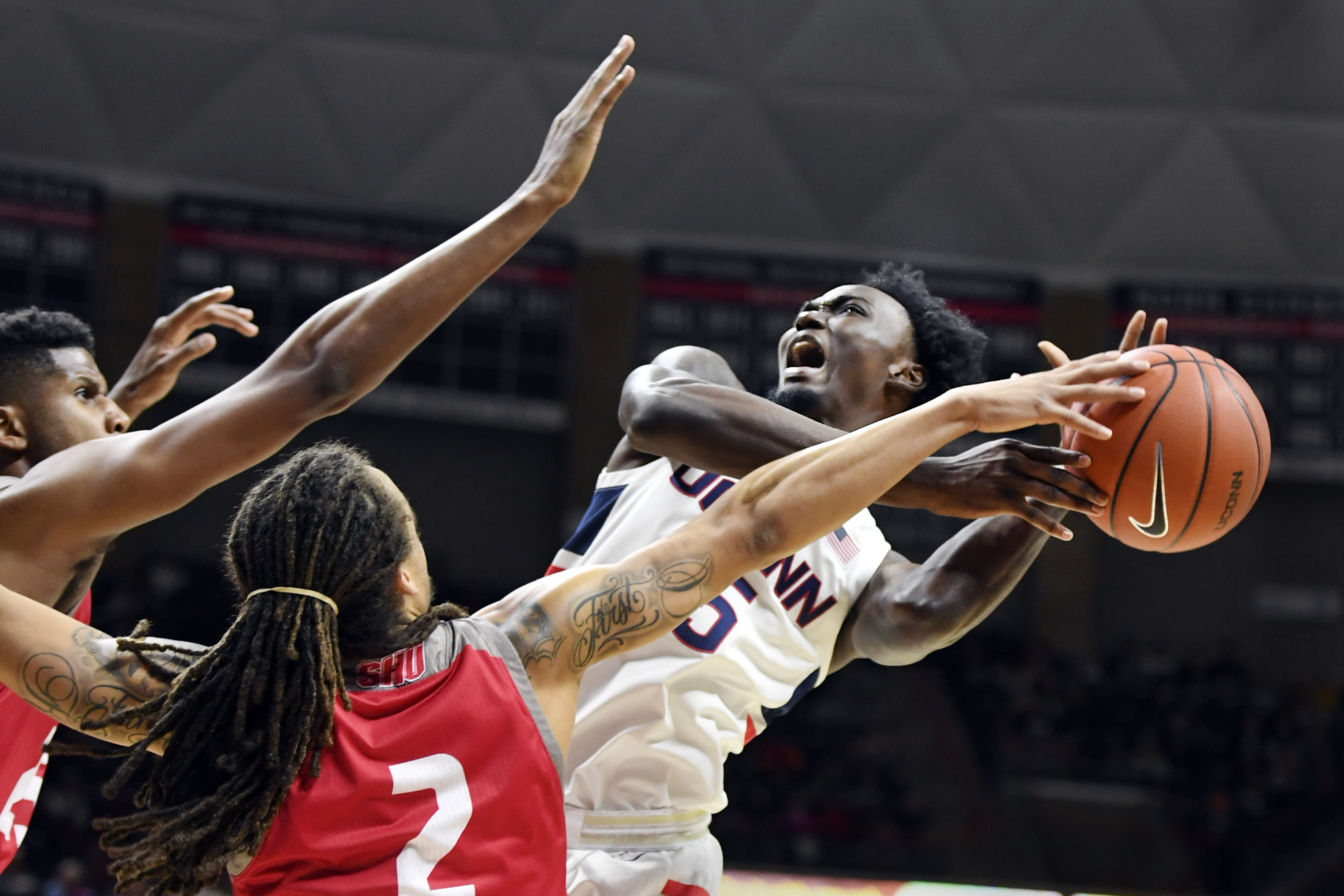 UConn opens season with 89-67 win over Sacred Heart