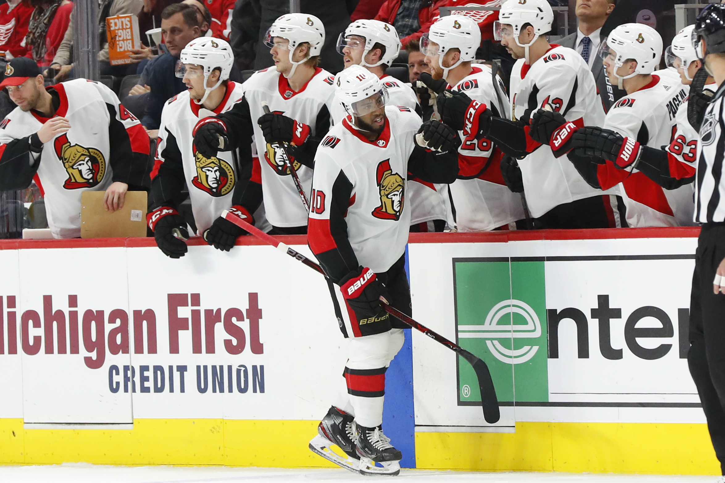Duclair scores twice, leads Senators over Red Wings 4-3