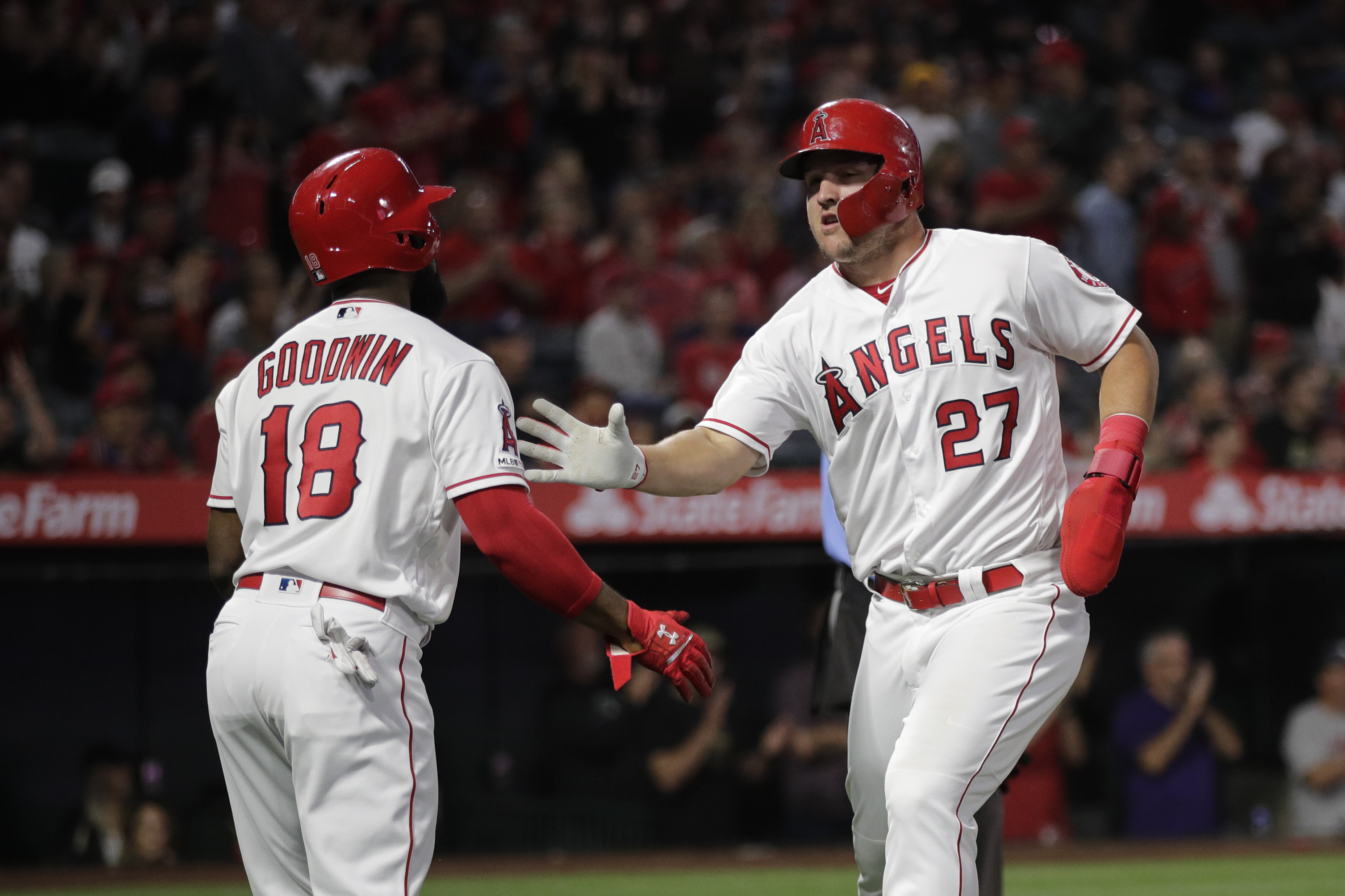 Angels’ Mike Trout to see doctor about strained groin