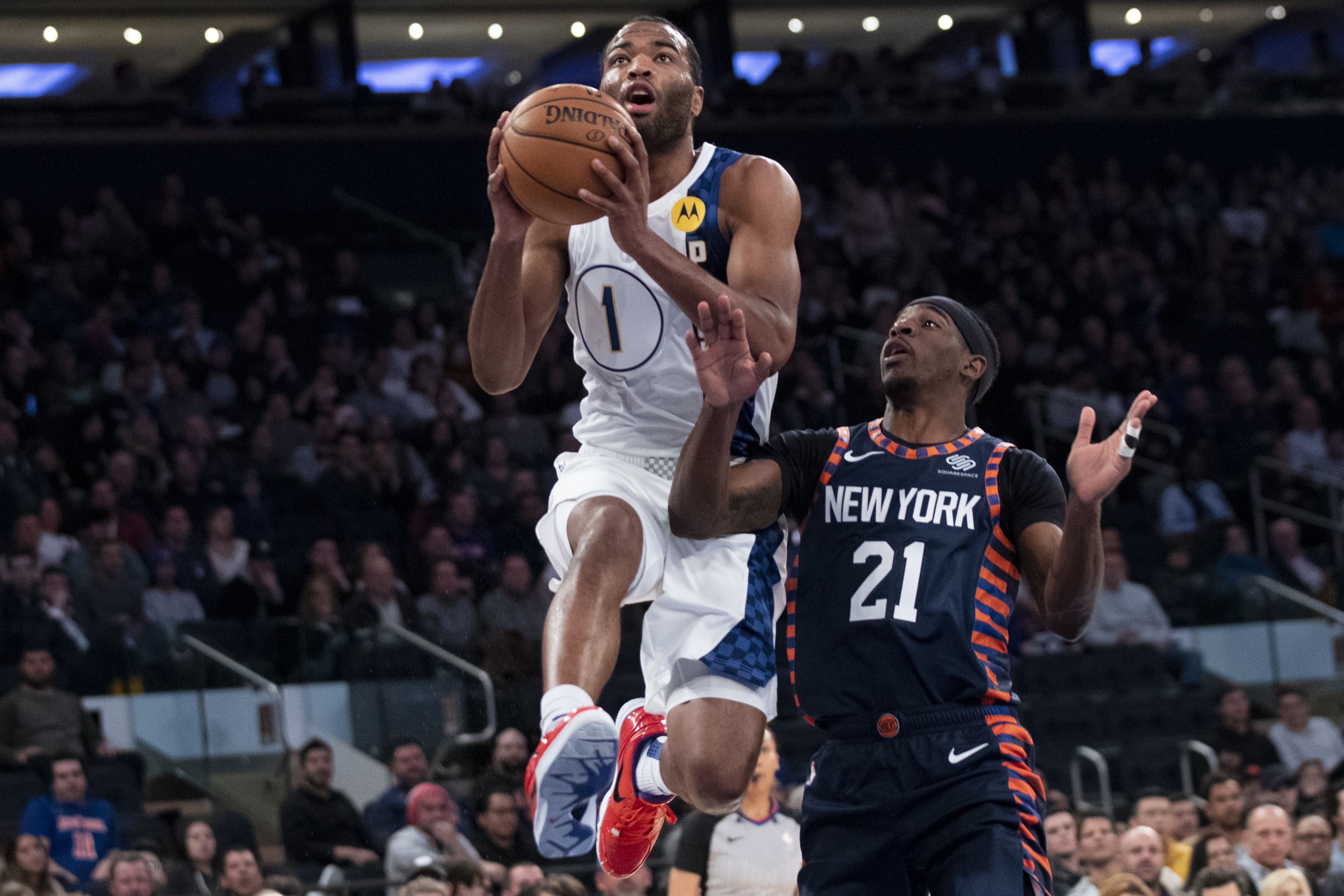 Pacers deal Knicks 9th straight loss, 104-103