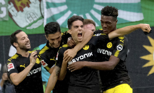 Pulisic scores as Dortmund wins 3-0 without Dembele