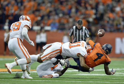 Dungey has 3 TD passes, Syracuse stuns No. 2 Clemson 27-24 (Oct 13, 2017)