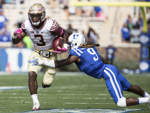 Florida State beats Duke 17-10 on Akers' late TD (Oct 14, 2017)