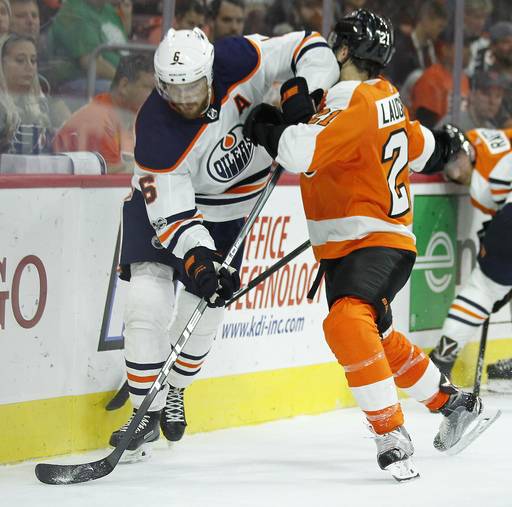 Simmonds' late goal lifts Flyers over struggling Oilers, 2-1 (Oct 21, 2017)