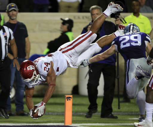Mayfield, Anderson lead No. 9 Sooners past K-State, 42-35 (Oct 21, 2017)