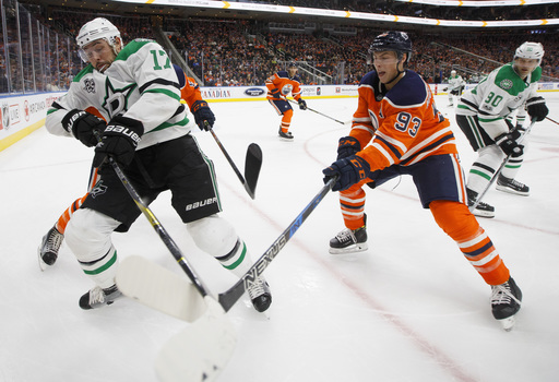 Benning's late goal lifts Oilers to 5-4 win over Stars (Oct 26, 2017)
