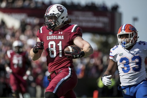 S Carolina overcomes errors, beats crumbling Florida 28-20 (Nov 11, 2017)