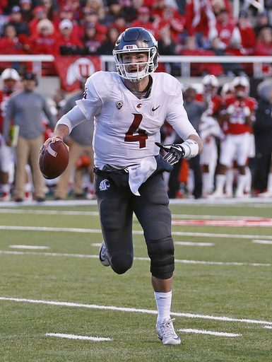 Falk throws 3 TDs, No. 19 Washington State beats Utah 33-25 (Nov 11, 2017)