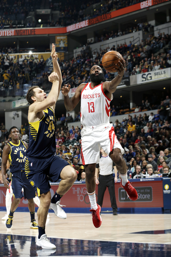 James Harden, Rockets beat Pacers 118-95 (Nov 12, 2017)