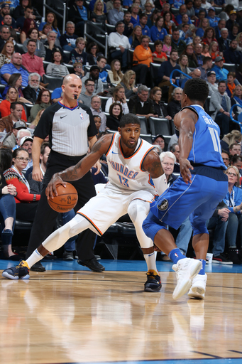 George, Westbrook lead Thunder past Mavericks, 112-99 (Nov 12, 2017)