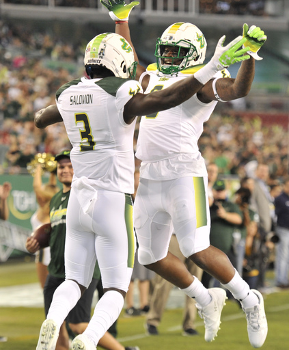 Flowers throws 2 TD passes, No. 23 USF holds off Tulsa 27-20 (Nov 16, 2017)