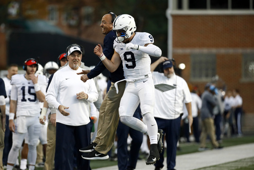 McSorley leads No. 12 Penn State to 66-3 rout of Maryland (Nov 25, 2017)