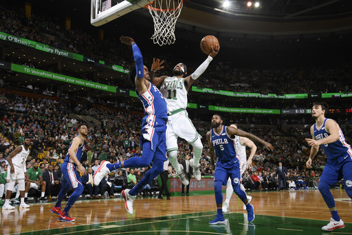 Celtics ride Irving's 36 to 108-97 win over scrappy 76ers (Nov 30, 2017)