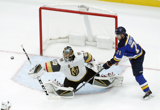 Stastny, Steen score to lift Blues over Golden Knights 2-1 (Jan 04, 2018)