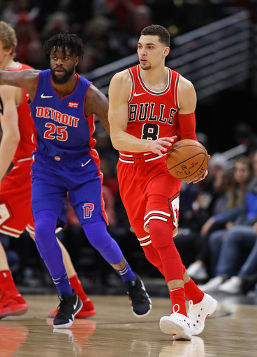 Bulls top Pistons 107-105 in Zach LaVine's return (Jan 13, 2018)