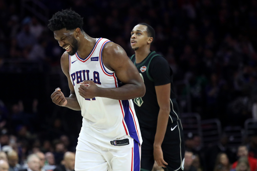Embiid, 76ers power past Bucks 116-94 and into 6th in East (Jan 20, 2018)