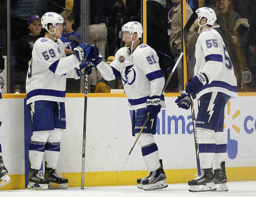 Gourde's overtime winner leads Lightning past Predators, 4-3 (Jan 23, 2018)