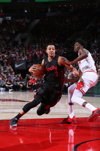 McCollum scores 50 in 3 quarters, Blazers beat Bulls 124-108 (Jan 31, 2018)