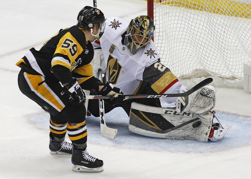 Penguins spoil Fleury’s homecoming with 5-4 win over Vegas