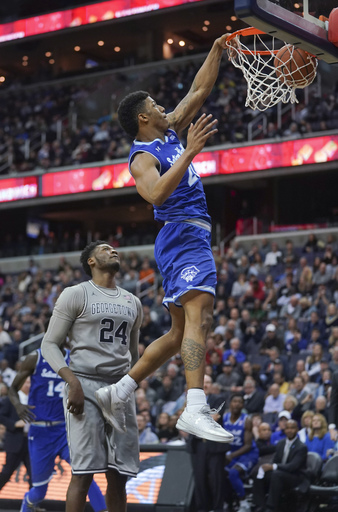 Georgetown beats Seton Hall after giving away 17-point lead