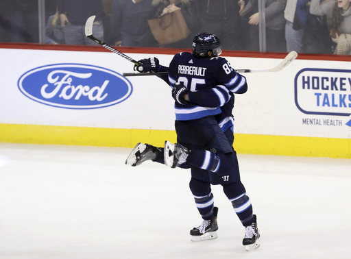 Myers’ OT goal lifts Jets to 4-3 win over Capitals