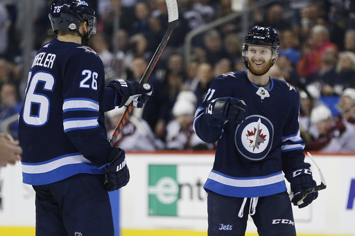 Wheeler, Scheifele lead Jets past Avalanche 6-1