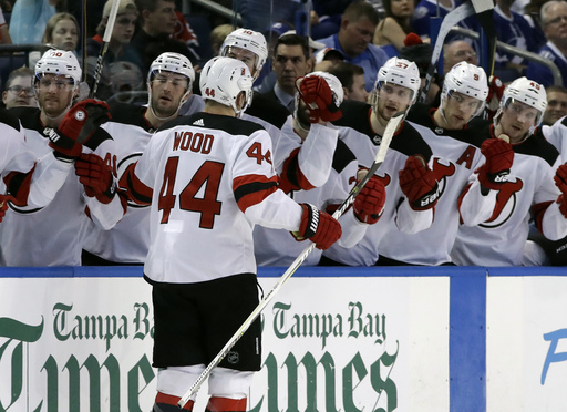 NHL suspends Devils’ Wood 2 games for hit on Namestnikov