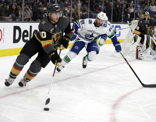 Karlsson nets two goals, Vegas beats Canucks, 6-3