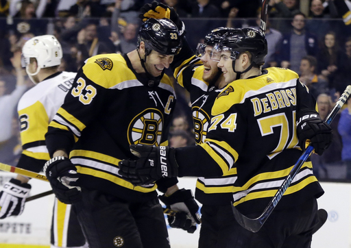 Krejci hat trick leads Bruins to 8-4 win over Penguins