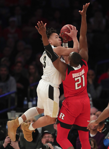 Purdue fights off feisty Rutgers 82-75 to advance in Big Ten