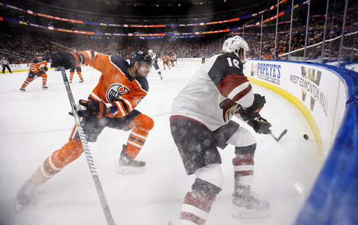 Klefbom ends scoring drought in OT, Oilers beat Coyotes 4-3